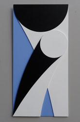 Série 4/8 - 2010<br><span>Acrylique sur bois découpé et assemblé, 40 x 80 cm</span>